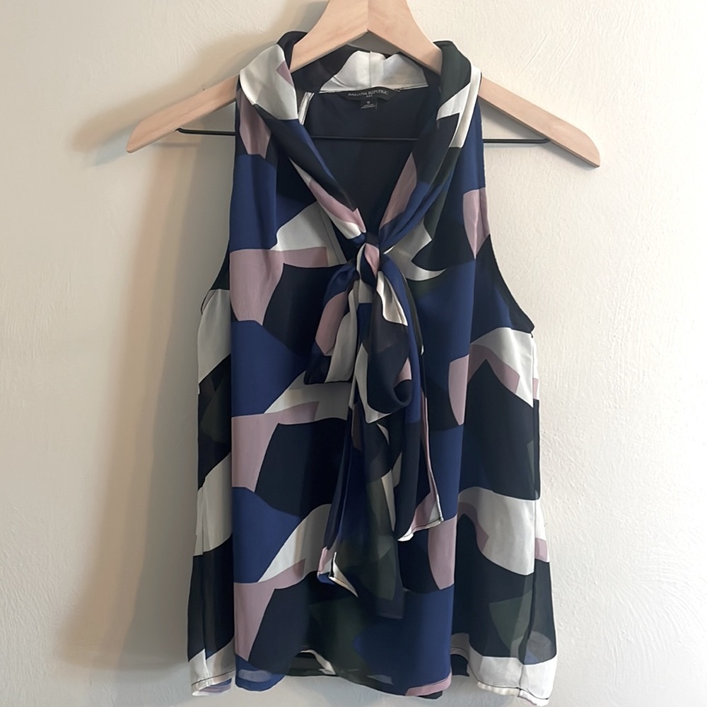 Banana Republic Tie Front Blouse